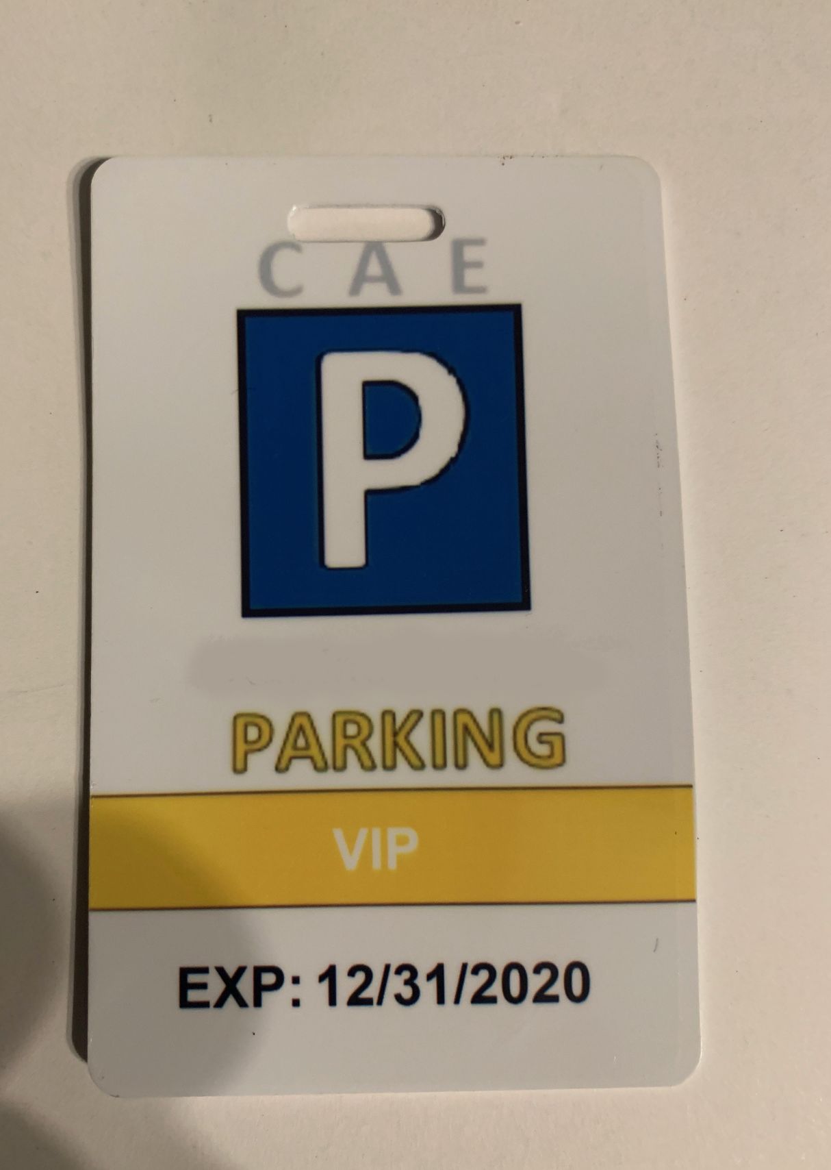 parking pass